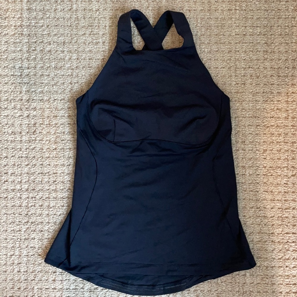 Lululemon black tank size 8